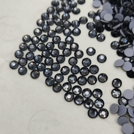 Стразы Qamar термо клеевые Black Lead 089 hot-fix