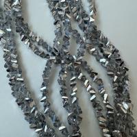 Бусины Алмазное стекло 6мм ICE BLUE/SILVER (длина нити 35см)