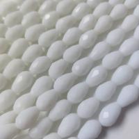 Бусины Капли White(белые) 11x7mm стекло 