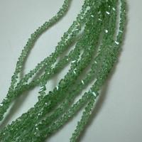 Бусины Алмазное стекло 3мм Chrysolite AB (длина нити 27см)