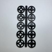 Кнопки пластиковые черные(Чехия)