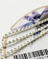 Страховая цепь Preciosa SS6 страз 2мм silver/crystal 