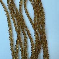 Бусины Алмазное стекло 6мм Topaz (длина нити 35см)