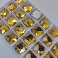 Стразы пришивные Cosmic Light Topaz 17x13mm Sew-on