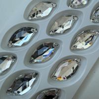 Стразы пришивные Diamond Leaf Crystal 14x30mm Sew-on