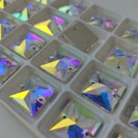 Стразы пришивные Square Crystal AB sew-on