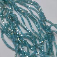 Бусины Квадраты 2mm Blue Zircon AB (длина нити 45см/185шт)