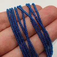 Шпинель 2мм Sapphire (на нити 185-190 бусин) Шпинель 2мм Sapphire (на нити 185-190 бусин)