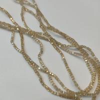 Бусины Квадраты 2mm Lt. Colarado Topaz  AB (длина нити 45см/185шт)