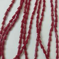 Конусы SIAM(красный) 8x4мм стекло 