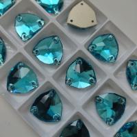 Стразы пришивные Trilliant Aquamarine