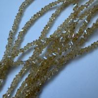 Бусины Алмазное стекло 3мм Light Topaz AB  (длина нити 30см)