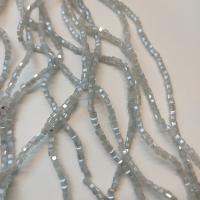 Бусины Квадраты 2mm Grey Opal AB (длина нити 45см/185шт)