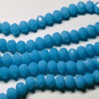 Бусины Рондели непрозрачный глянец Turquoise(Бирюза) стекло