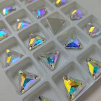 Стразы пришивные Triangle Crystal AB sew-on Стразы пришивные Triangle Crystal AB sew-on