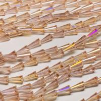 Бусины Конусы Light Rose AB(Лайт Роз АБ) стекло