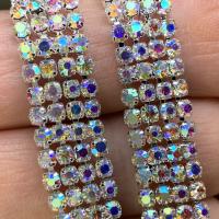 Тесьма металл со стразами 4Line Crystal AB Тесьма металл со стразами 4Line Crystal AB