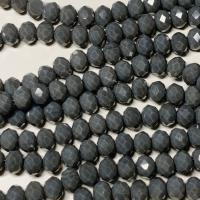 Бусины Рондели непрозрачный глянец  Gray(Грей) стекло