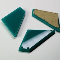 Зеркало пришивное Четырехугольник(Green)