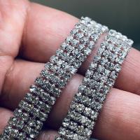 Тесьма металл со стразами 4Line Crystal Тесьма металл со стразами 4Line Crystal