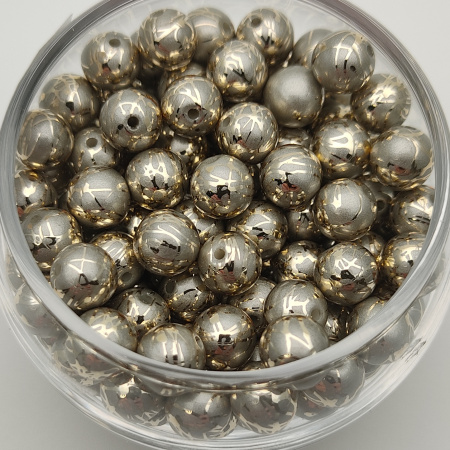 Жемчуг Японский расписной Grey with Gold( Серый с золотом)