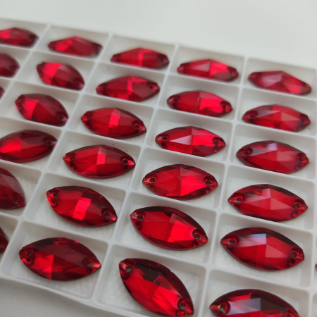 Стразы пришивные Navette Light Siam sew-on