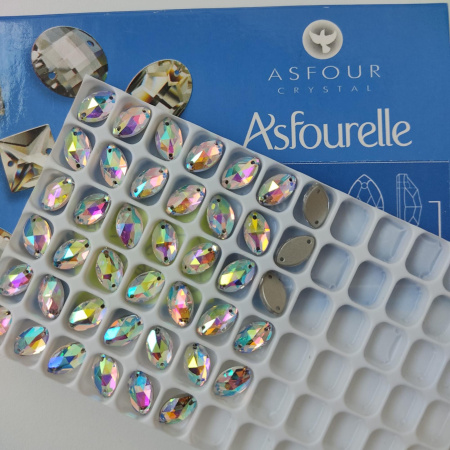 Crystal AB лодочки пришивные