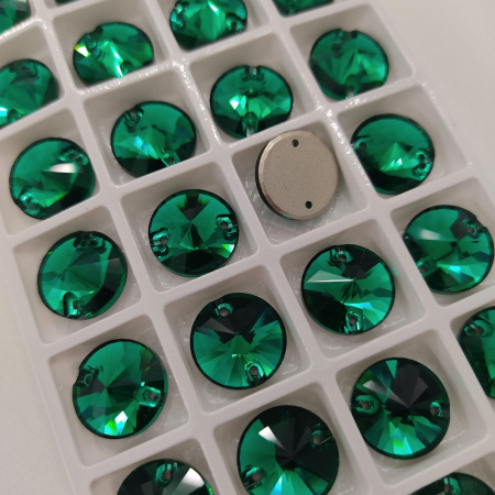 Стразы пришивные Rivoli Emerald sew-on
