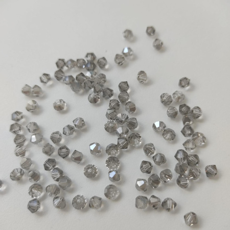 Биконусы Silver Shadow(Сильвер шэдоу)  4мм (упаковка/144шт)