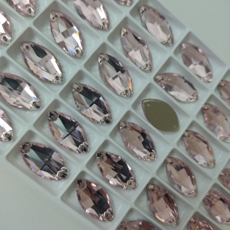 Стразы пришивные Navette Light Rose sew-on