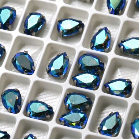 Sapphire AB Капли в металлической оправе 