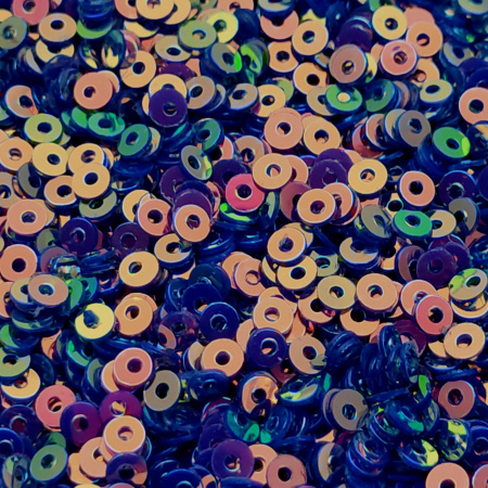 Пайетки Prince 3мм  Sapphire Galographic RC526D