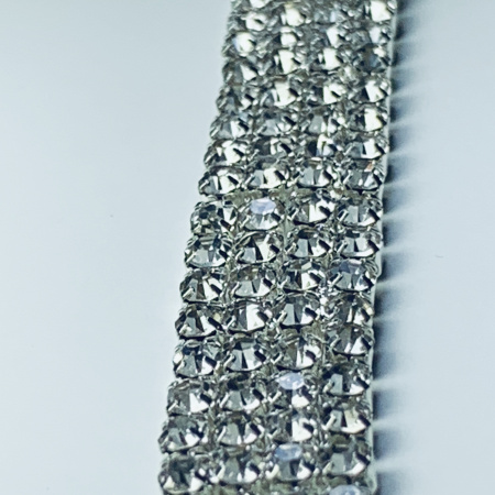 Тесьма металл со стразами 4Line Crystal