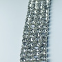 Тесьма металл со стразами 4Line Crystal