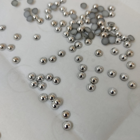 Полужемчуг термо керамика Silver 3102 hot-fix