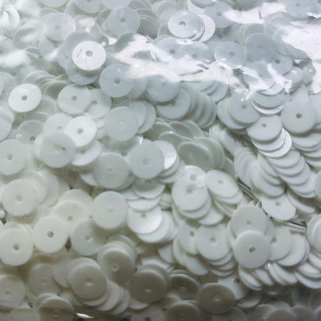 Пайетки Prince 6мм Круглые матовые Off White 