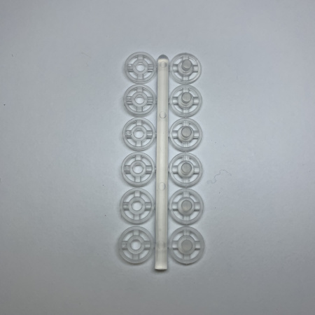 Кнопки пластиковые прозрачные(Чехия)