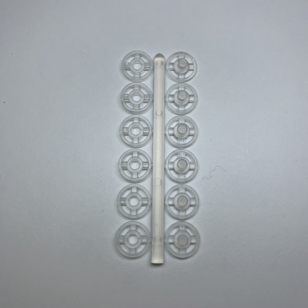 Кнопки пластиковые прозрачные(Чехия)