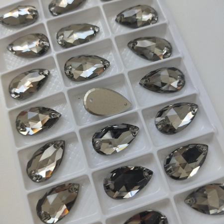 Стразы пришивные Tear Drop Black Diamond sew-on