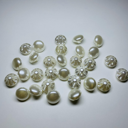 Пуговицы пластиковые 10мм Off White