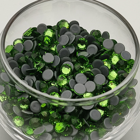 Стразы термо клеевые Gold Star  Peridot(Перидот) hot-fix