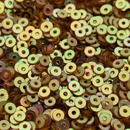 Пайетки Prince 3мм Brown AB MC114N