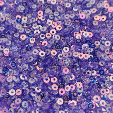 Пайетки Prince 2,5мм  Violet AB DIM 123