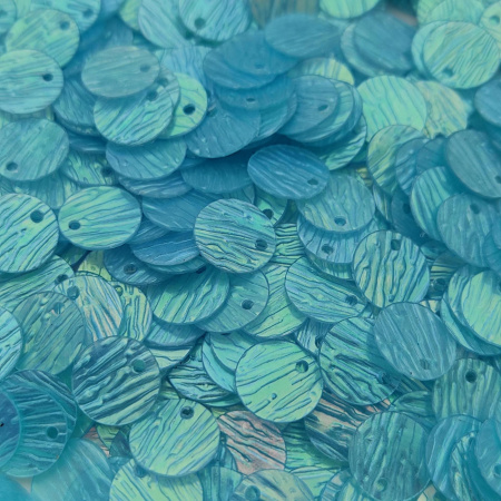 Пайетки Prince 8мм Turquoise AB RMP49L