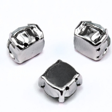 Crystal Шатоны(круглые в металлической оправе)