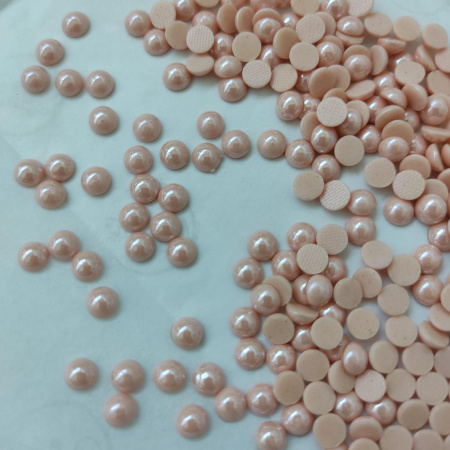 Полужемчуг термо керамика Apricot 3019 hot-fix