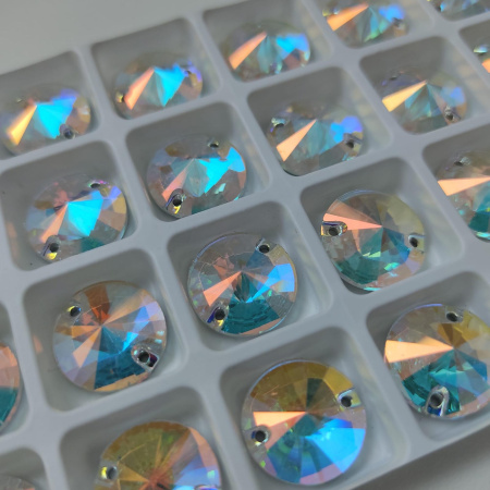 Нашивные кристаллы Preciosa Rivoli Crystal AB sew-on (Чехия)