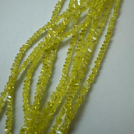 Бусины Алмазное стекло 3мм Citrine AB (длина нити 26см)