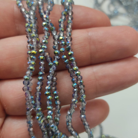 Шпинель Fairy Violet 2мм (на нити 160шт)