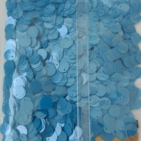  Пайетки Prince LO549D 10mm круги Aquamarine